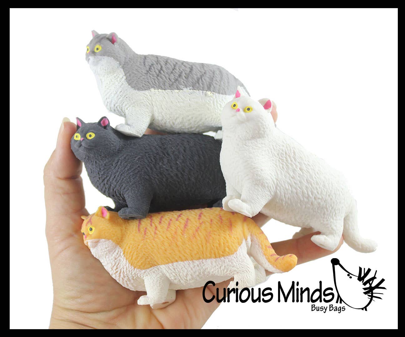 Fat Stretchy Cat Crushed Bead Sand Filled