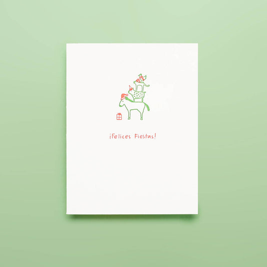 Felices Fiestas - Letterpress Greeting Card