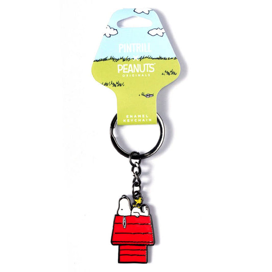 Snoopy & Woodstock House Keychain