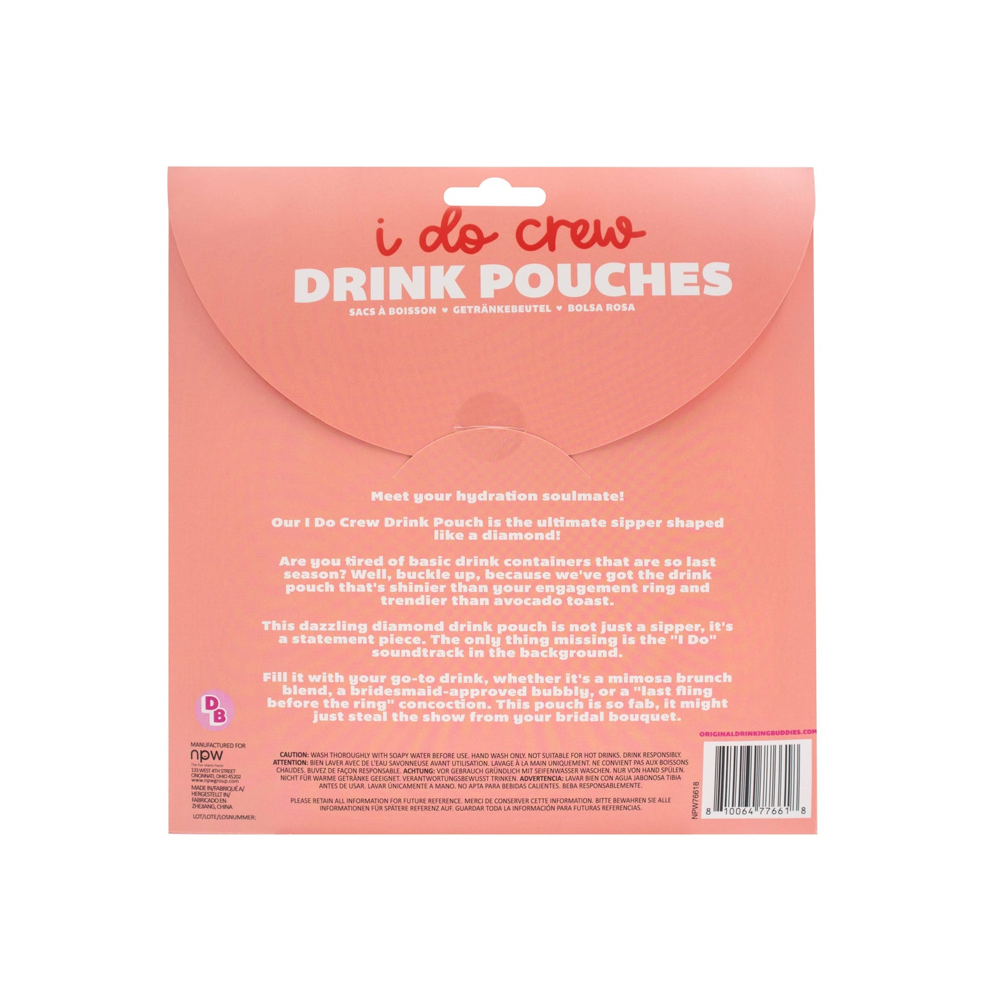 I Do Crew Drink Pouches-10 Pack