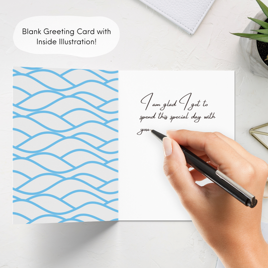 Cute Wedding Couple Engagement Card (That's how it Otter Be)