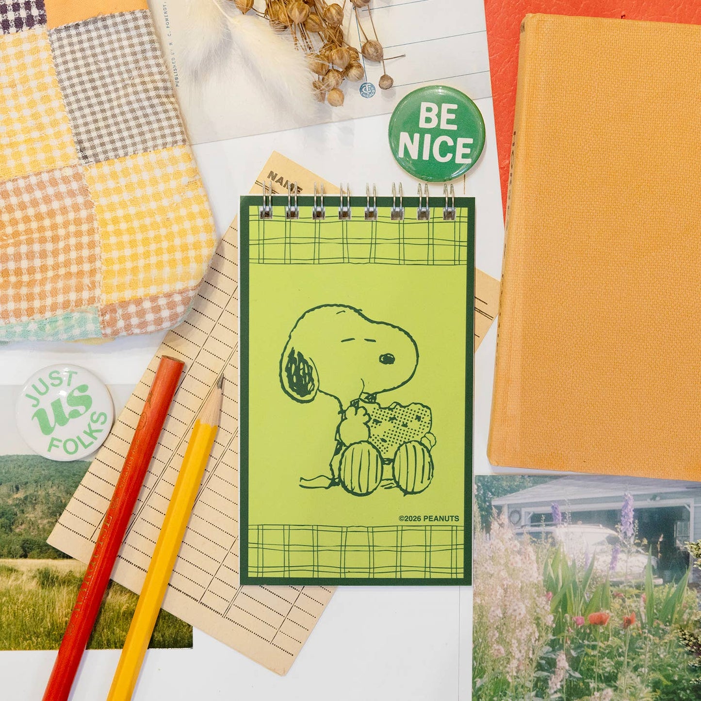 3P4 x Peanuts - Snoopy Watermelon Mini Notebook