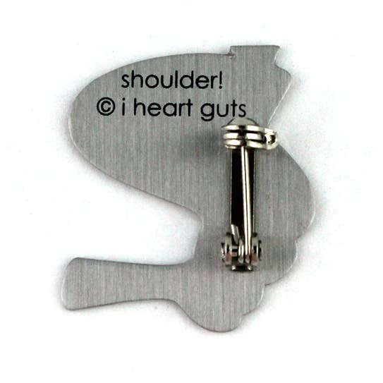 Shoulder Lapel Pin - Carry the World on Me