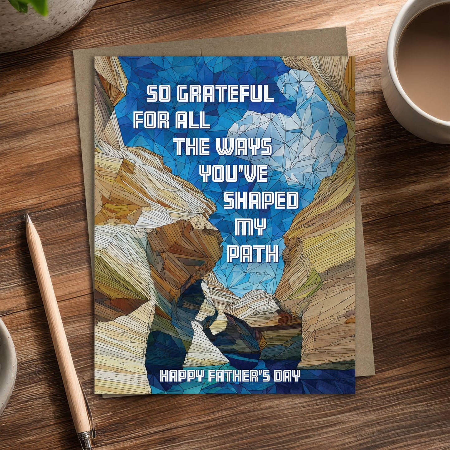 Shaped My Path - Recycled Father's Day Card for Nature Dads