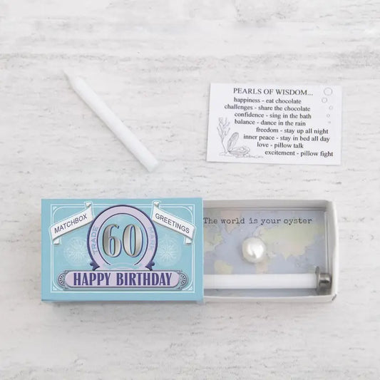 Happy 60Th Bday Pearl Matchbox