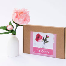Load image into Gallery viewer, Paper Flower Kit - Peony. Papercraft kit for women.
