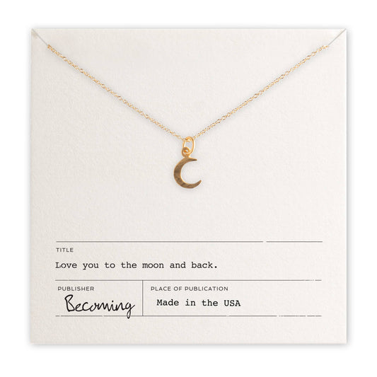 Love You To The Moon Necklace