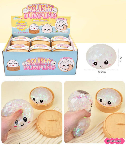 Cartoon Jumbo Mystery Squishy Dumpling Realistic Steamed Bun Stress Relief Squeeze Toy