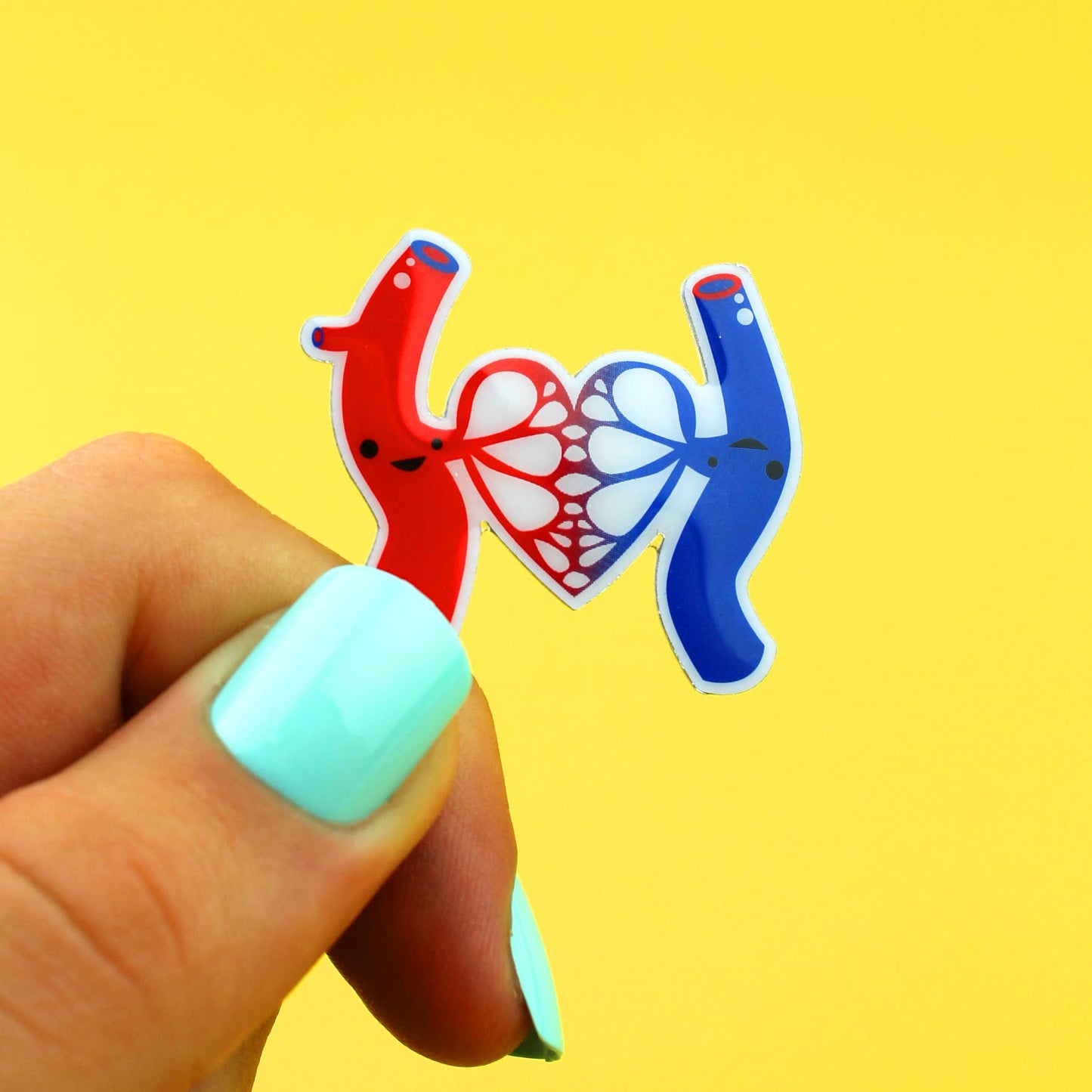 Artery & Vein Lapel Pin - Life's Bloody Great