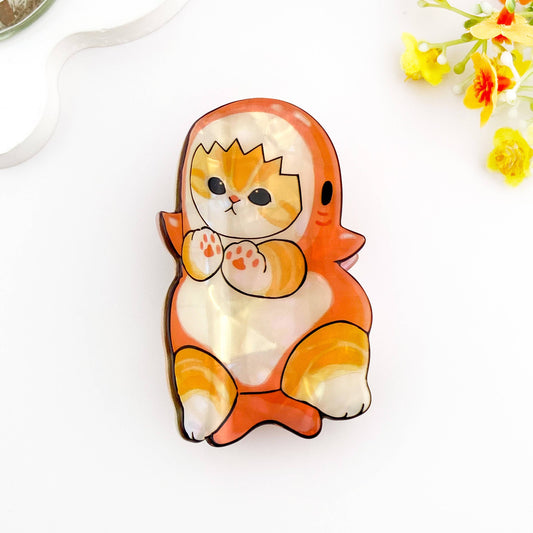 Adorable Shark Cat Acetate Hair Claw
