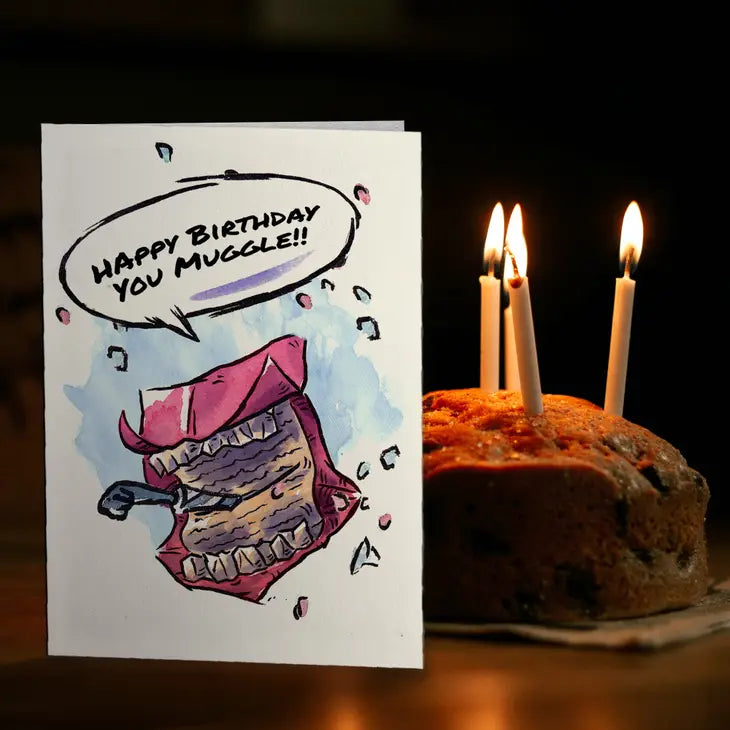 "You Muggle" - Harry Potter Howler Birthday Card