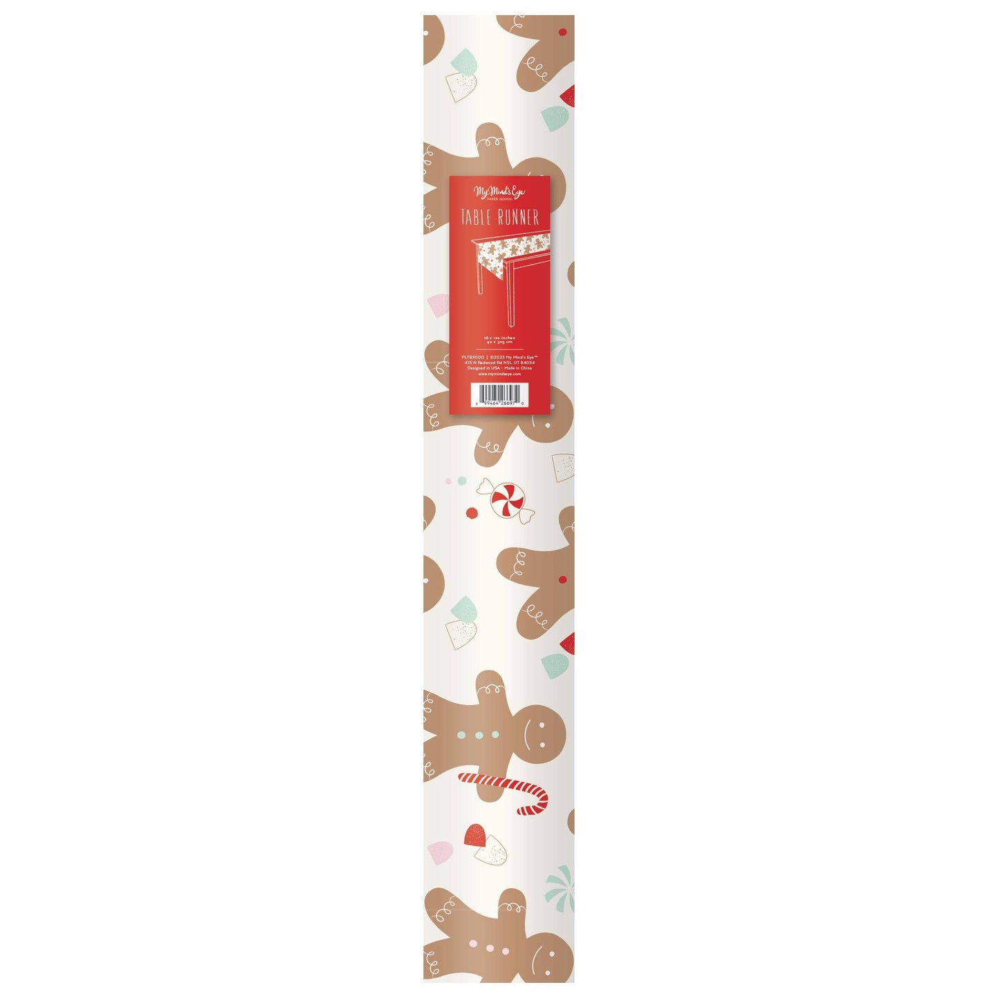 PLTBR100 - Classic Gingerbread Paper Table Runner