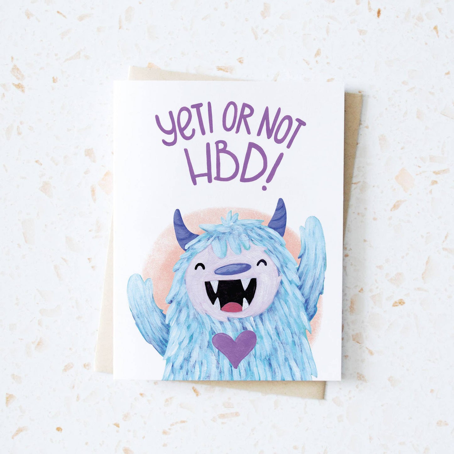 Happy Birthday Yeti Card