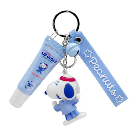 Soda Pop Peanuts Snoopy Lip Gloss and Keychain Set