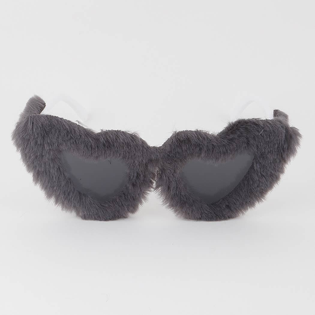 Fur Heart Sunglasses