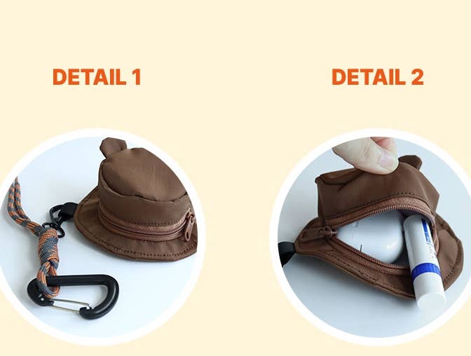 NEW! Miffy Face Hat Pouch Key Bag Holder Charm