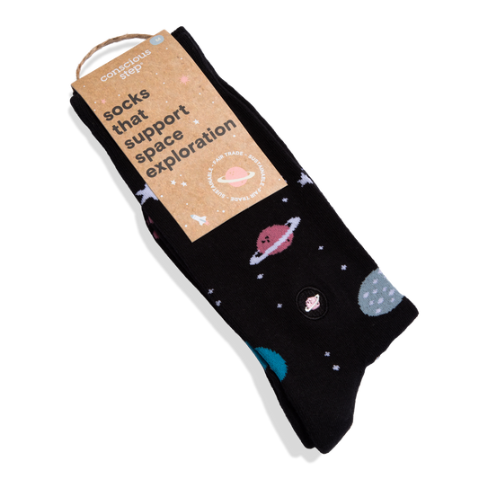 Socks that Support Space Exploration (Black Galaxy)