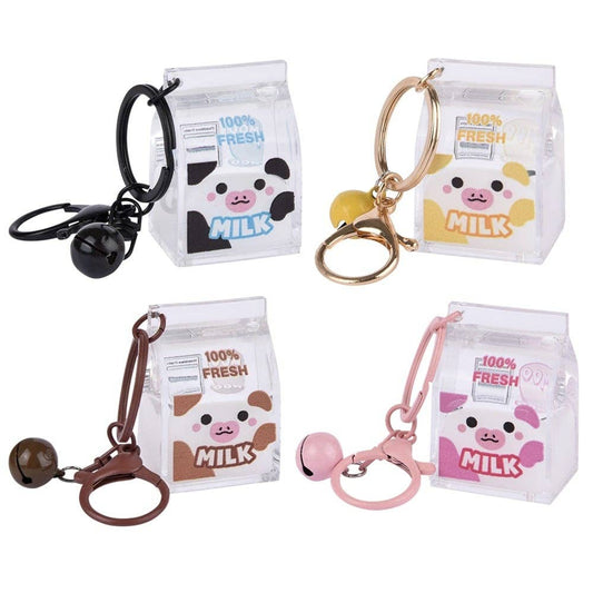 2" Kawaii Animal Milk Carton Liquid Clip On