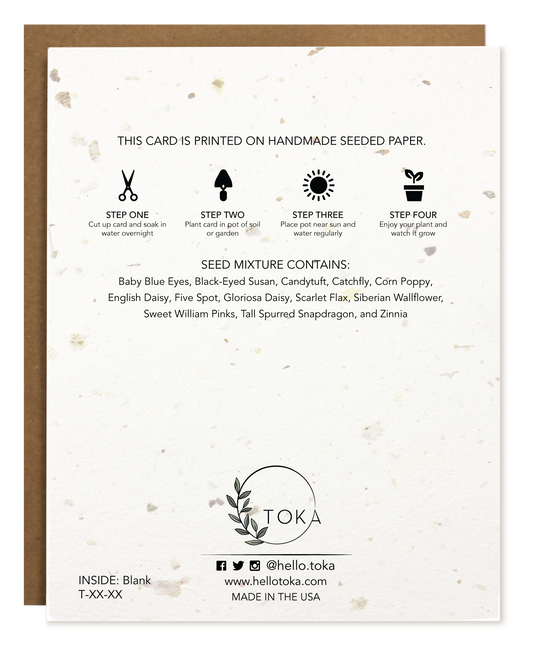 TOKA | Empty Nest | Plantable Card