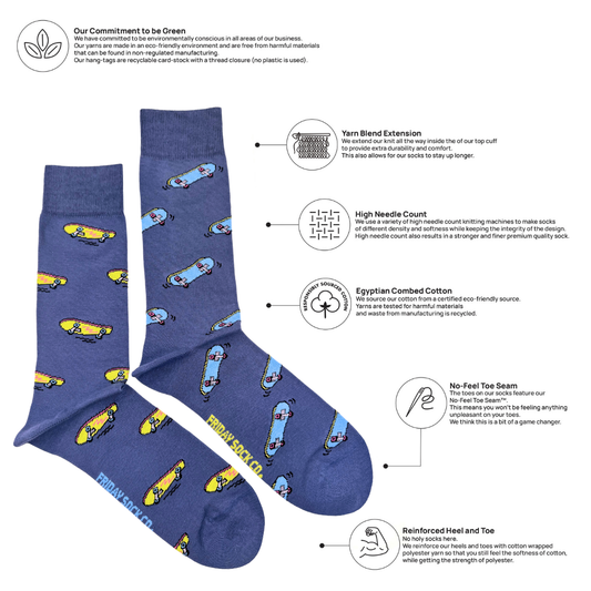 Men's Skateboarding This Did Good Mismatched Socks