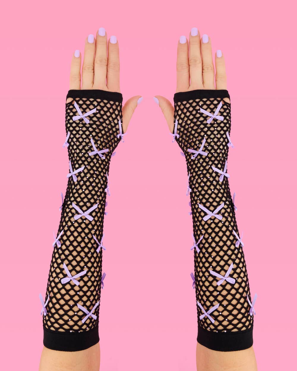 Fishnet Bow Concert Gloves, Birthday Accessory, Bach Party
