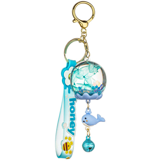 Round Lantern Liquid Effect Sensory Keychain