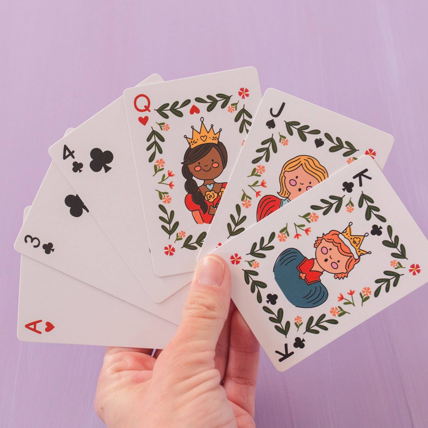 Lilac Library Card Deck Of Playing Cards