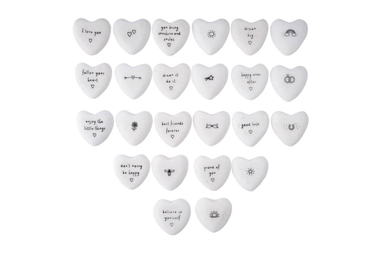 Sentiment Heart Stones Send With Love Assorted