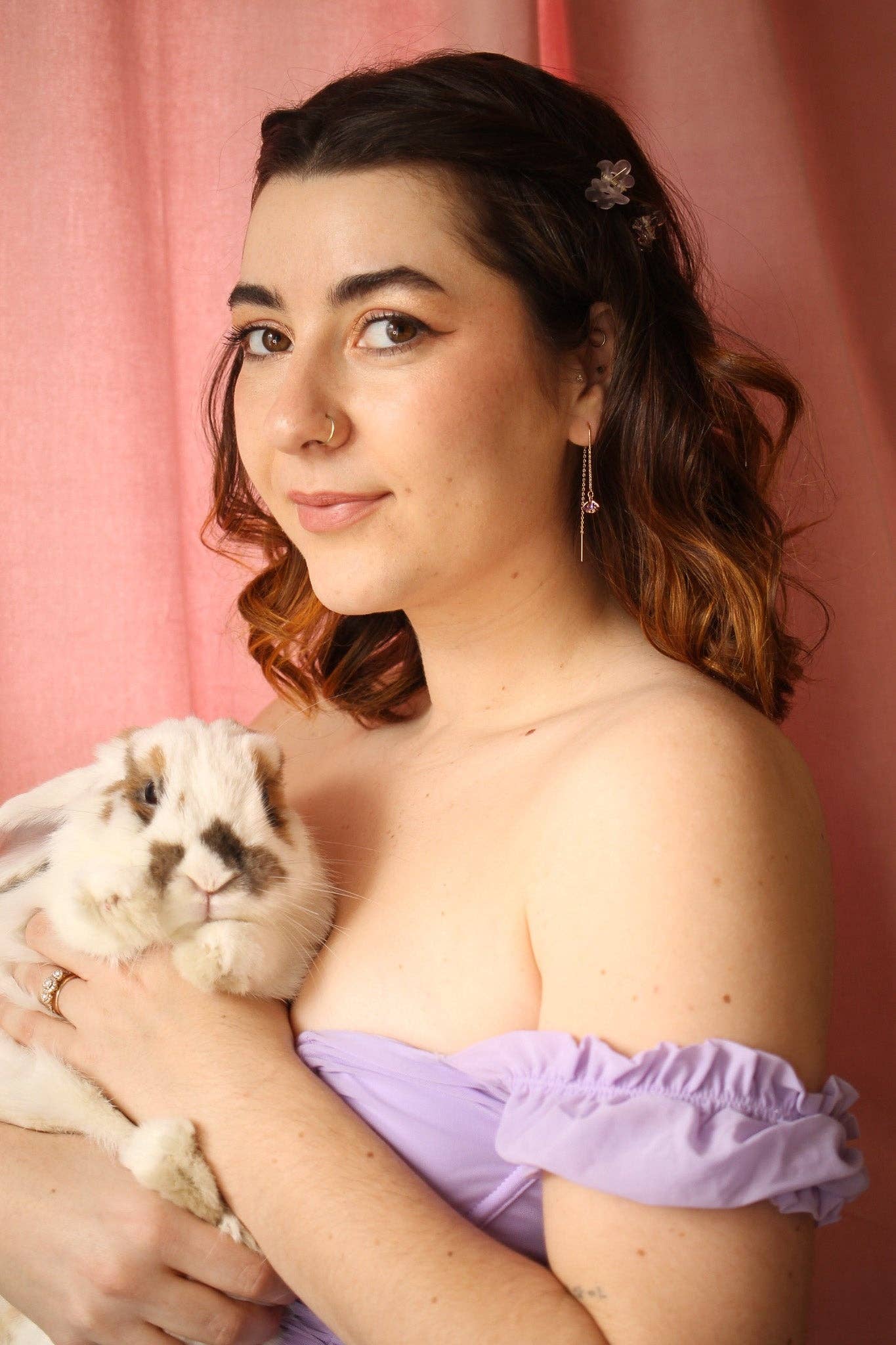 Forget Me Not Threader in Purple