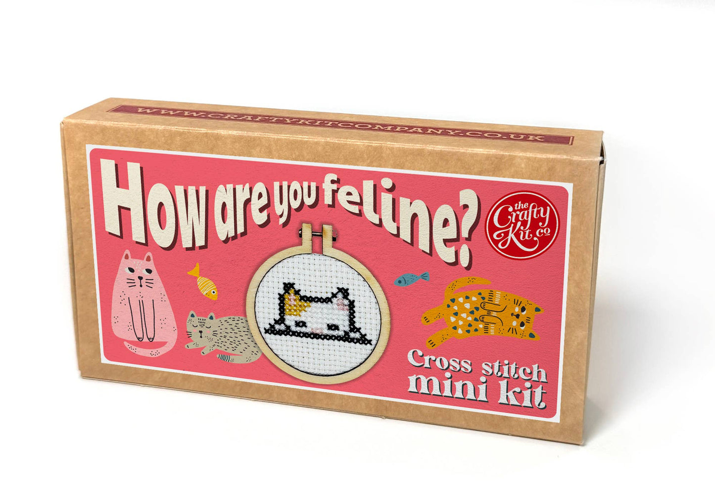 'How Are You Feline?' Mini Matchbox Cross Stitch Kit