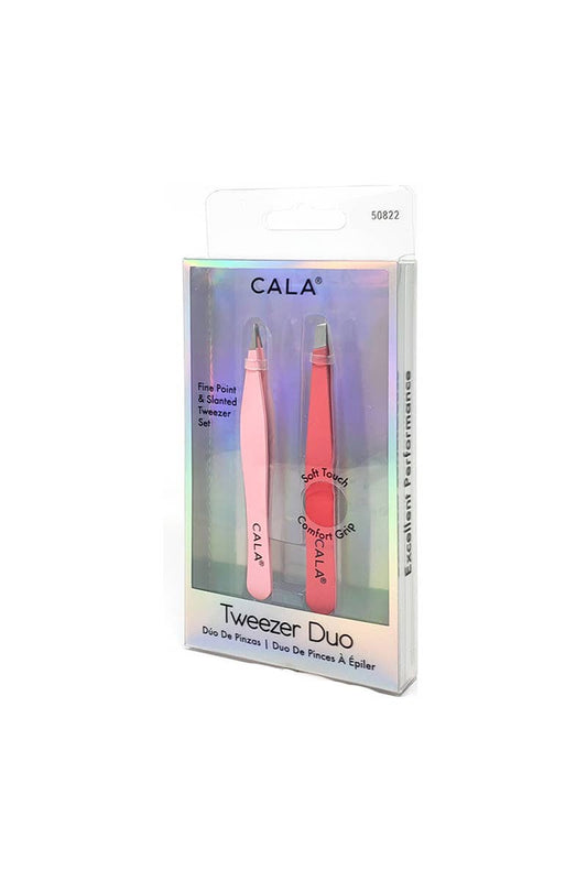 Coral Soft Touch Tweezer Duo Set - 6pc