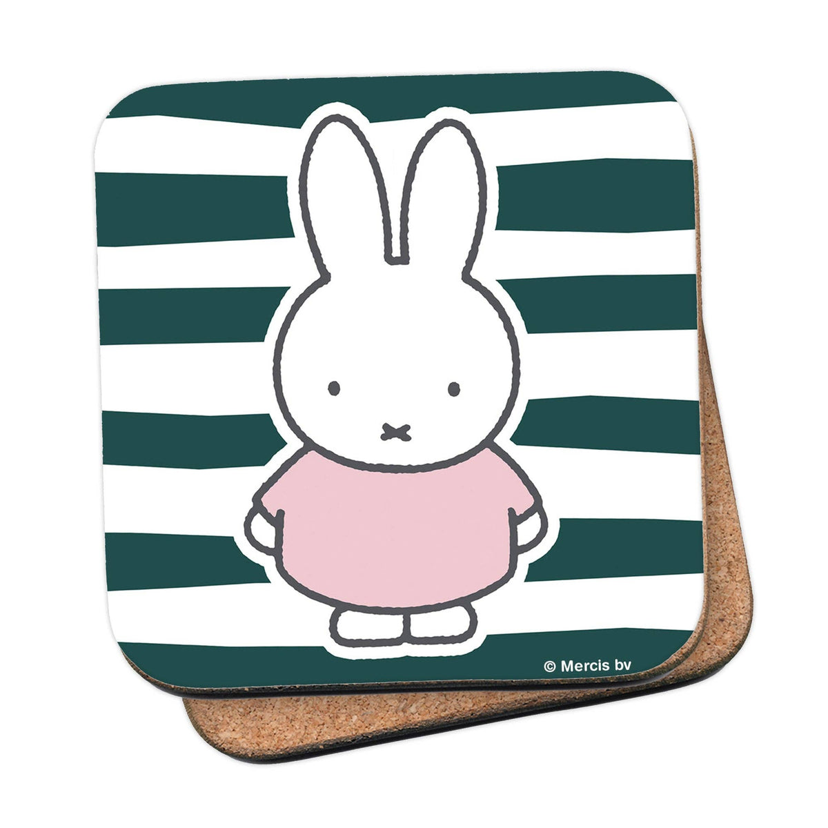 Miffy floral expression stripes coaster