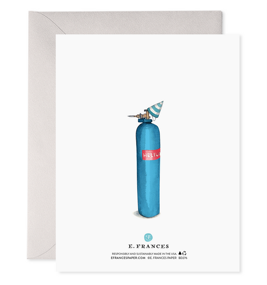 Helium 60 | 60th Birthday Greeting Card