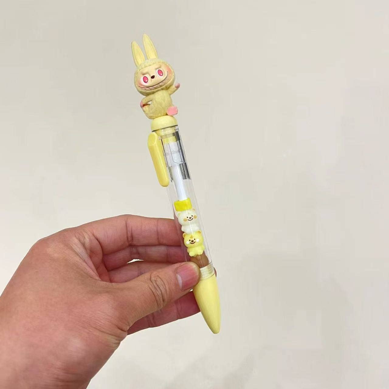 Yoga Labubu deco gel pen creative cute labubu pen gift