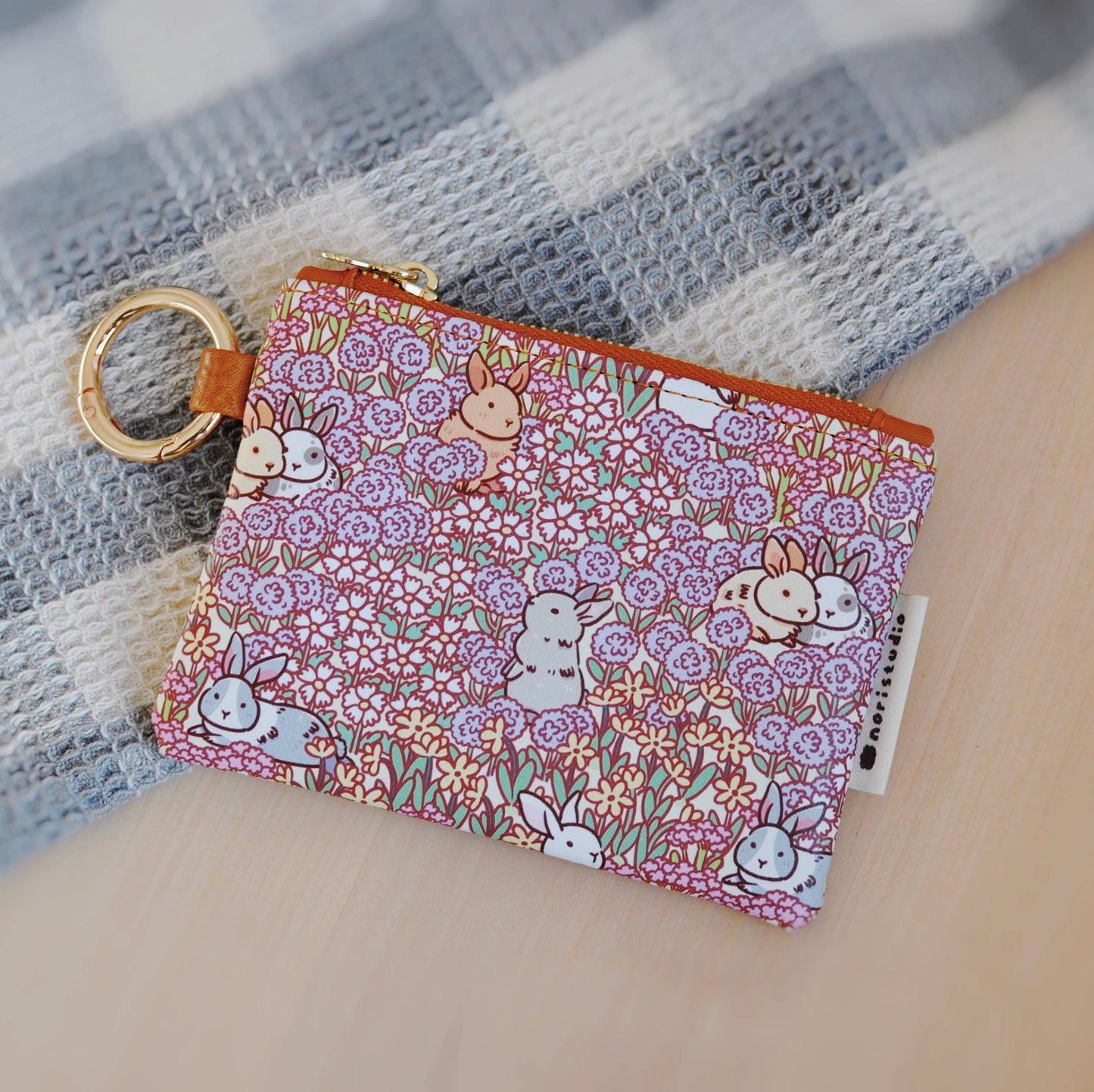 Bunny Small Zipper Coin Purse by Noristudio