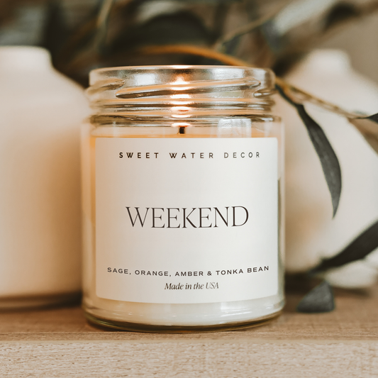 Weekend 9 oz Soy Candle - Home Decor & Gifts