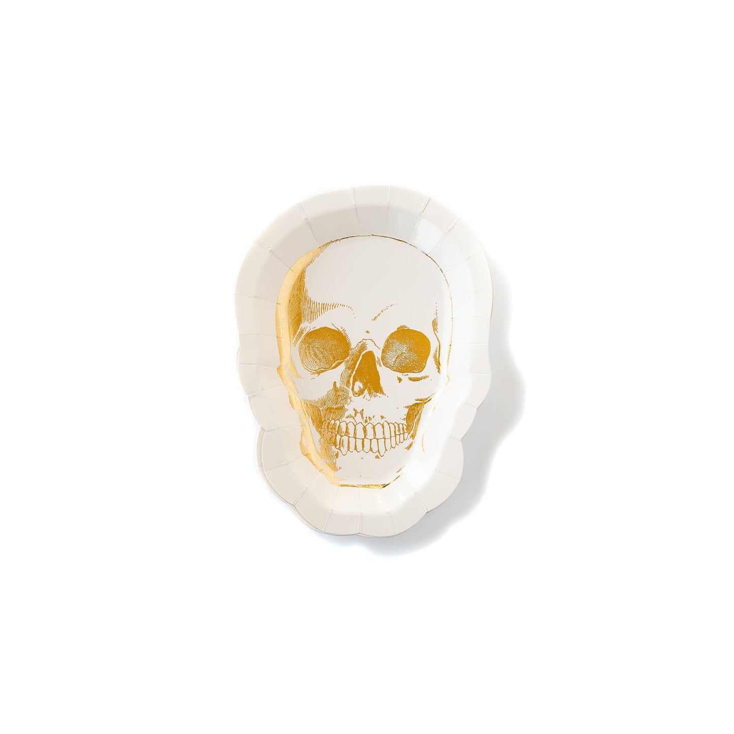 HNT844 - Happy Haunting Skull Shaped 8" Plate
