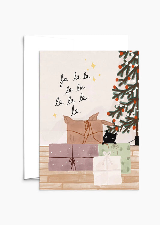 Fa la la la la Greeting Card