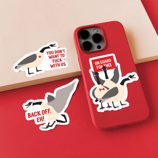 Back off eh Canada goose vinyl sticker