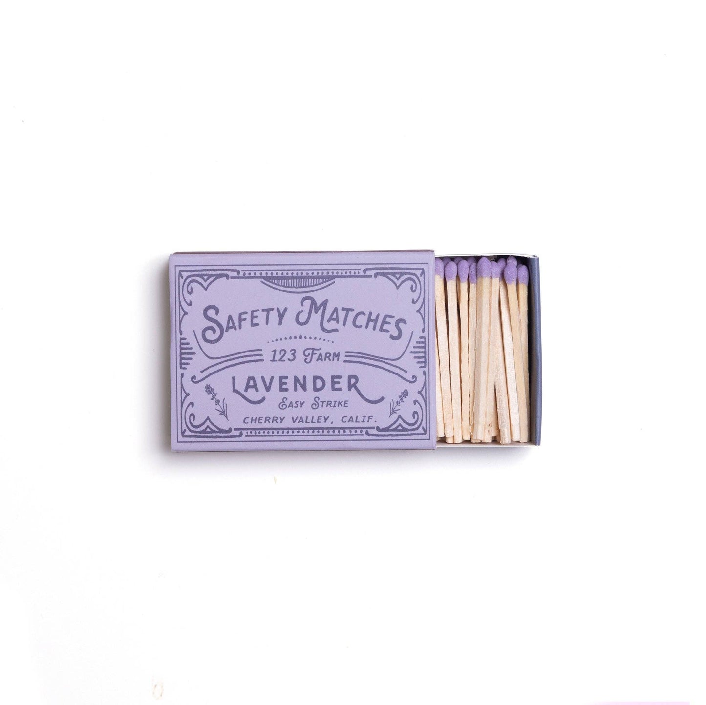 Lavender Matches Boxed Set, 40 Safety Matches