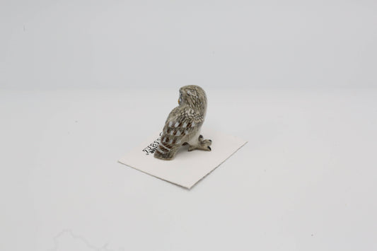 Phantom Great Gray Owl Porcelain Miniature