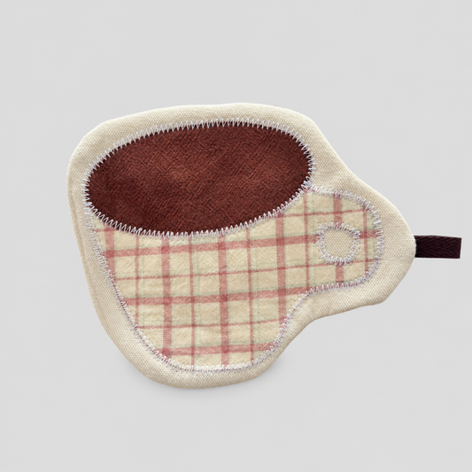 Vintage Patchwork Embroidery Coffee - Shaped Coaster