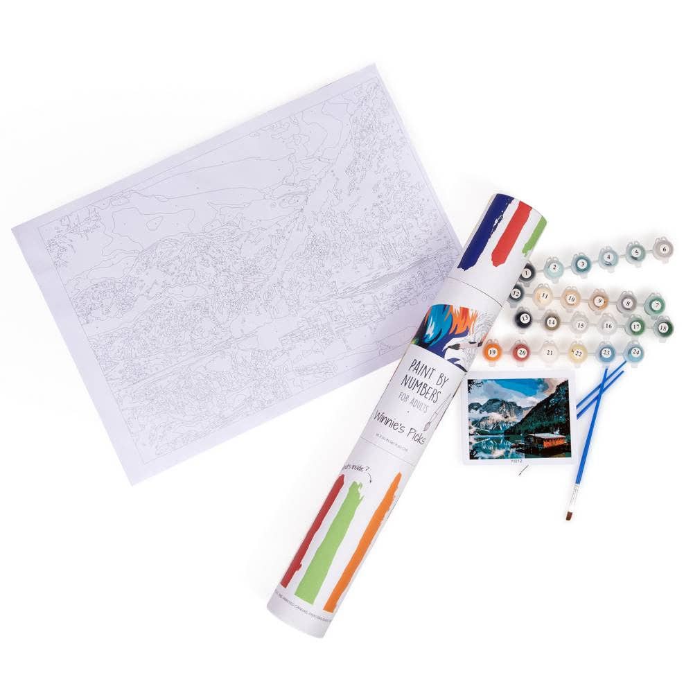 Wine and Lavender - DIY Paint by numbers kit