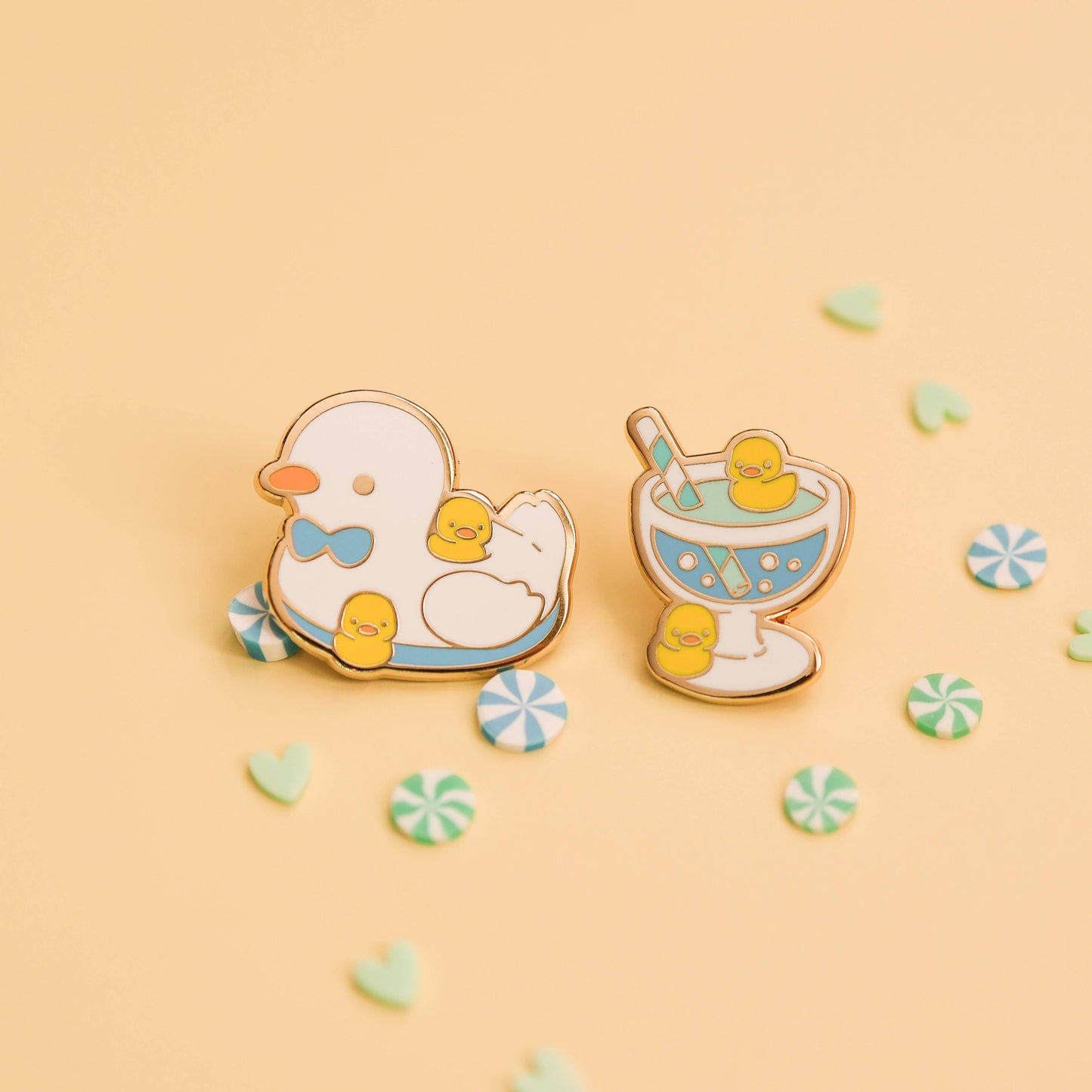 Enamel Pin - Cozy Summer Pool Party Pin Set