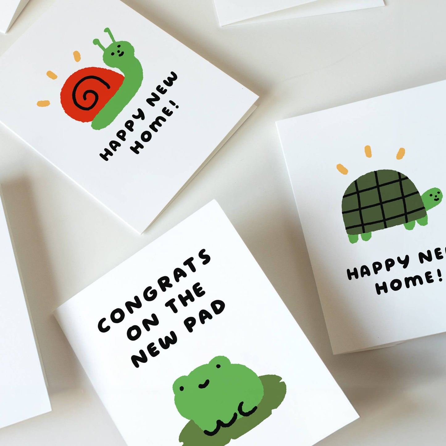 Smiley Turtle "Happy New Home" Card
