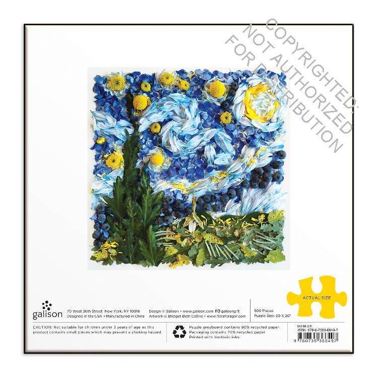 Starry Night Petals 500 Piece Puzzle