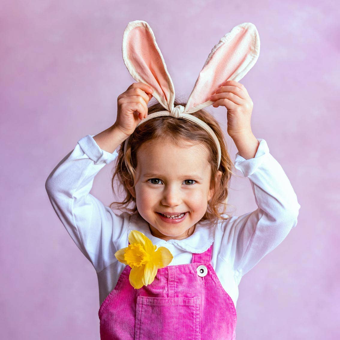 Fabric Dress Up Pink Bunny Ears | Easter Dress Up |