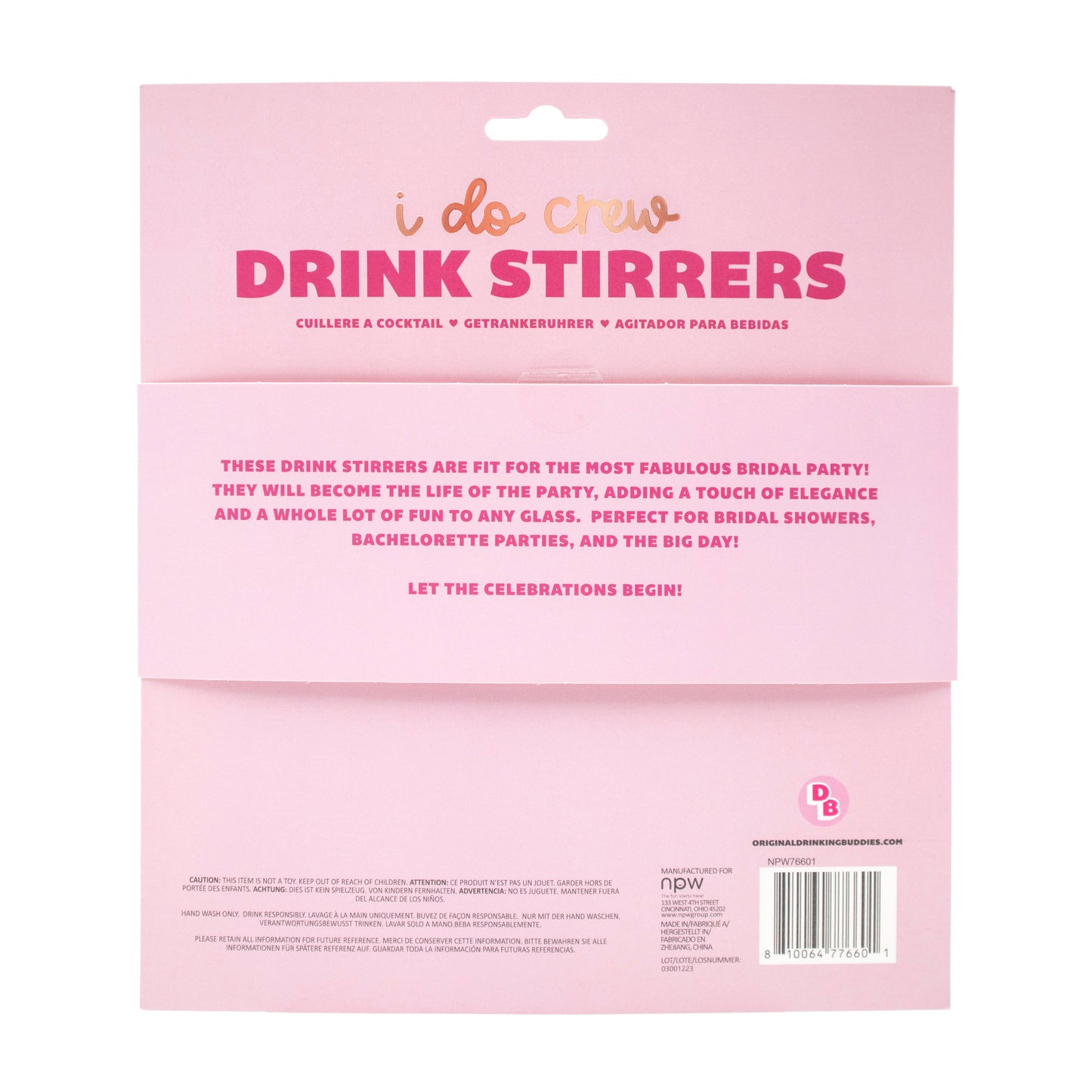 I Do Crew Drink Stirrers-6 Pack
