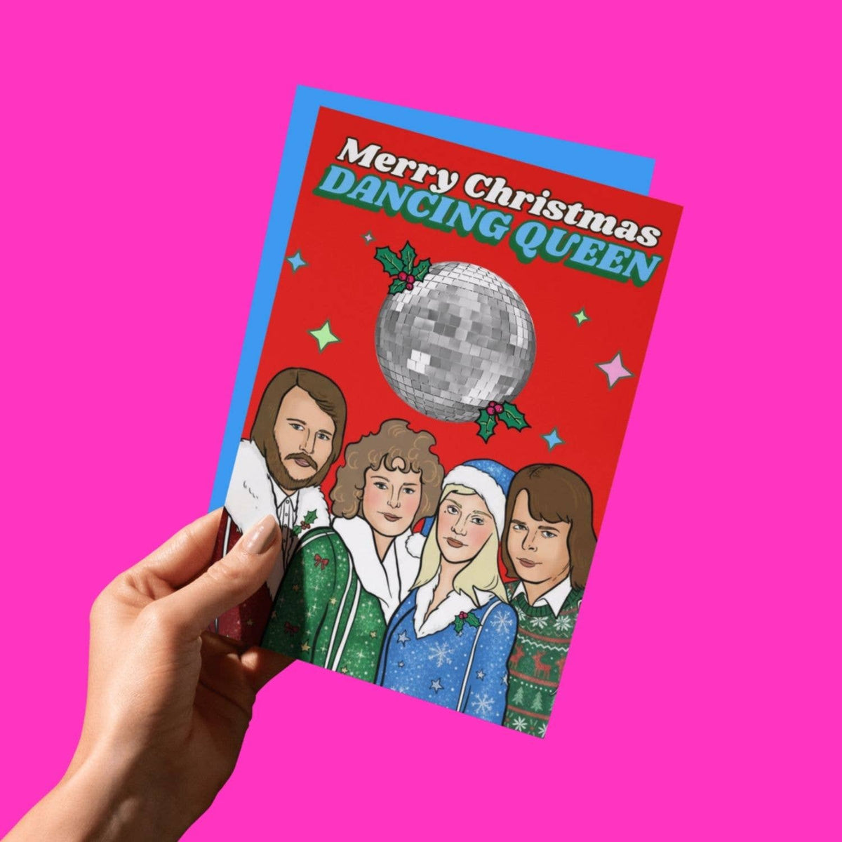 Merry Christmas Dancing Queen Xmas A6 Card