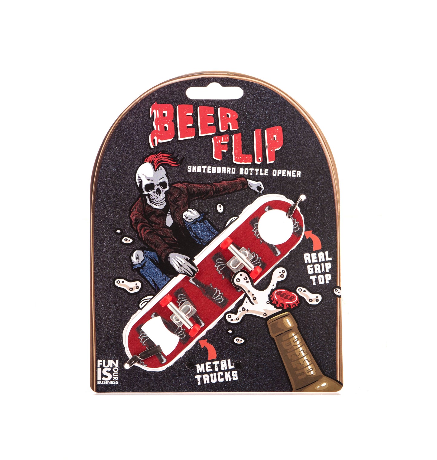 'Bones' Beerflip Skateboard Bottle Opener - Skateboard Gifts